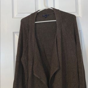 Brown sweater cardigan